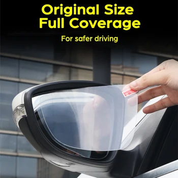 Par Opel Grandland X 2017 2018 2019 Pilnībā Segtu Atpakaļskata Spogulī, Ūdensnecaurlaidīgs Filmu Anti-Miglas Auto Spoguļa Uzlīmes, Auto Piederumi