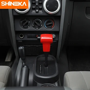SHINEKA Auto Interjera Centrā Pārnesumu Pārslēgšanas Vadītājs Apdare Vāka Uzlīmes ABS Piederumi Jeep Wrangler JK 2007-2010 Auto Stils