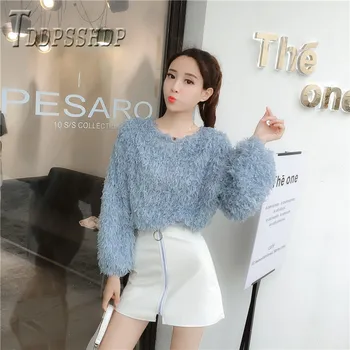 2019 Rudens Ziemas Jauno Modes Pušķis Sieviešu Džemperis Korejas Zaudēt Viegli, Lai Atbilstu Sieviešu Džemperi