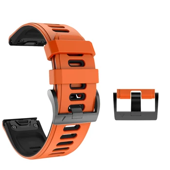 26 22mm Silikona Watchband par Garmin Fenix 6X 6 Pro Skatīties Quick Release Viegli fit Rokas Joslā Siksnu Fenix 5X 5 Plus 3 3HR