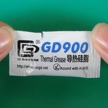 GD900 Thermal Paste, Tauki, Silikons, Siltuma Izlietne Savienojumu Augstas Veiktspējas 80 Gabali Pelēkā Neto Svars 0.5 G Uz CPU Cooler MB05