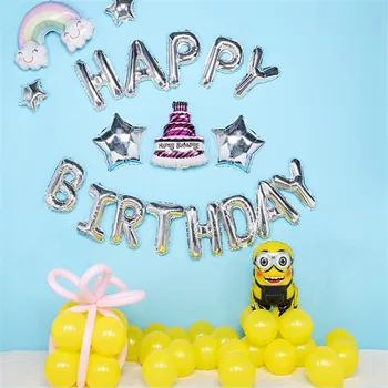 1set Happy Birthday Vēstuli Banner Konfeti Balonu 1. Dzimšanas dienu, Bērnu Dušas, Dzimšanas dienas Puse Apdare, Zēns, Meitene Bērnu Puses globos