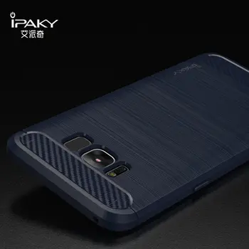 Samsung Galaxy S8 Plus Gadījumā IPAKY 9. pielikums 8. pielikums S9 S10 Silikona Oglekļa Šķiedras Hibrīda seguma Samsung S8 Gadījumā
