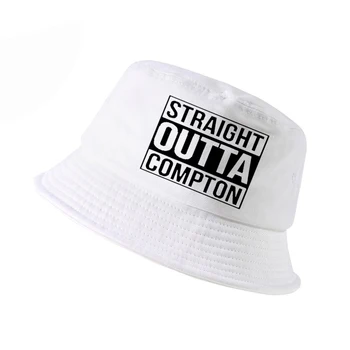 Straight Outta Compton NWA Kalifornijas GOTHIC Eazy E NWA Dr. Dre hip hop spaiņa cepuri, Vīriešu, sieviešu Kokvilnas Vasaras panamas zvejnieks cepure