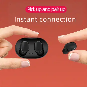 A6S Bluetooth Austiņas VS Redmi Airdots Bezvadu Earbuds 5.0 TWS Austiņas Trokšņu Slāpēšanas Mikrofons iPhone Xiaomi Huawei, Samsung