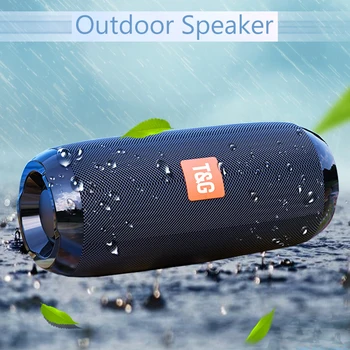 Ūdensizturīgs Bluetooth Portable Speaker Āra Uzlādējamais Bezvadu Skaļruņi Soundbar Subwoofer Skaļruni TF MP3 Iebūvēts Mikrofons