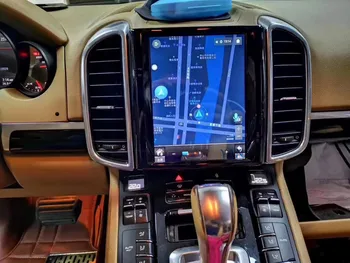 Automašīnas Radio Android Stereo Uztvērēju-Porsche Cayenne 2012-2018 GPS Navigācijas Multimediju MP3 Atskaņotājs Tesla Vertikālā HD Ekrāns