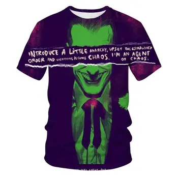 Jauns Klauns Vasaras Liesmas 3D T-krekls Uzdrukāts Īsām Piedurknēm T-krekls Vīriešiem Apaļu Kakla T-krekls Sievietēm Un Men3d Harajuku T-krekls 5xl