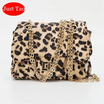 Tikai Tao! 13 Krāsas Maciņi, pleca somas Bērniem, Meitenes mini somiņā Bērnu nelielu kabatas Leopard JT042
