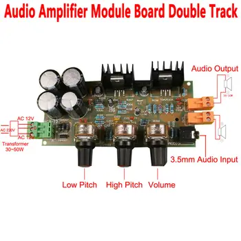 TDA2030A 2.0 Audio Pastiprinātāja Modulis Valdes 18W*2 Double Track DIY Komplektu