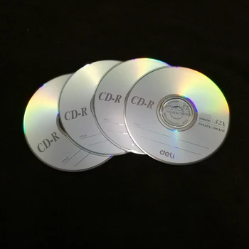 4GAB/DAUDZ Deli 3725 CD-R Tukšu disku ierakstāmo kompaktdisku 700MB/80min/52x CD-R TUKŠU Disku vienu Gabalu
