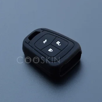 Silikona gumijas auto atslēgu fob klp uz lietu par Chevrolet Sonic Cruze Camaro Ekvinokcija Malibu Dzirksteles Volt 3 taustiņu tālvadības aizsargātu