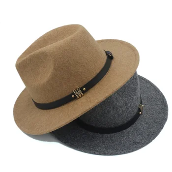 Vilnas Sieviešu Vīriešu Platām Malām Fedora Cepuri Laday Kašmira Džeza Baznīcas Klp Vintage Panama Sombrero Top Cepure 20