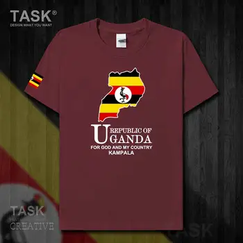 Uganda UGA Kampala vīriešu t krekls jauni Topi, t-krekls ar Īsām piedurknēm apģērbs sporta krekls nacionālā komanda valstī, svīteri, sporta vasarā 50