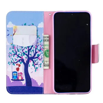 Tauriņš PU Leather Flip Case For Xiaomi Redmi, Ņemiet vērā, 7 7A 6 6A Pro Y1 A2 Lite Xiomi MI POCO F1 Maka Segtu Coque