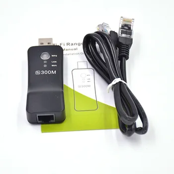 300Mpbs USB Portatīvo Bezvadu WiFi Smart TV Tīkla Adapteris Universālais HDTV RJ45 Repeater AP WPS Samsung LG Sony XiaoMi TV