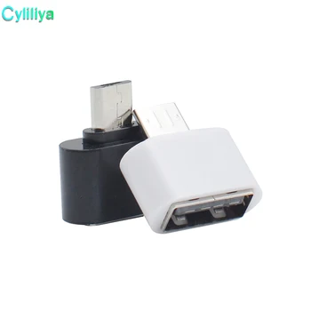 Mini Micro USB OTG USB 2.0 Mini Adapteris Savietojams ar Samsung Android planšetdatori Balta 100pcs/daudz