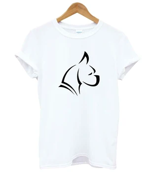 Bokseris Kucēns Suns Drukāt Sieviešu t Kokvilnas Gadījuma Smieklīgu t kreklu, Lai Dāma Meitene Top Tee Hipster Tumblr Piliens Kuģa F716
