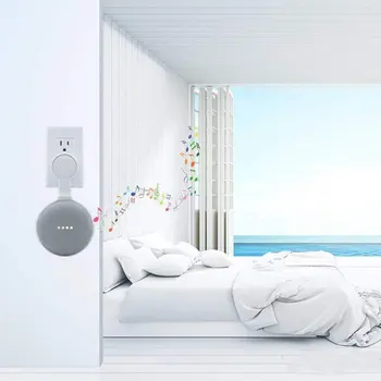 Outlet Sienas Stiprinajums Turētājs, Google, Home, Mini Telpas Taupīšanas Smart Home Skaļruņi Ar Vadu Izkārtojums Slēptās Netīrs Vadi