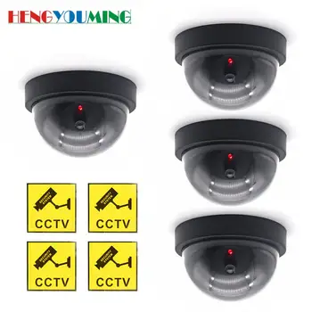 Hengyouming 4gab Dummy Kameras Dome āra Ar LED Gaismu imitācija drošības Viltus ip Kameras CCTV iela uzraudzības lelli cam