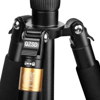 QZSD Q668 Profesionālās Alumīnija Kameras Statīvs DSLR Video Monopod Pagarināt Ceļojumu Statīvs ar Quick Release Plate & Ball Head