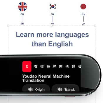 Youdao Vārdnīca Pen 2 Pro Skenēšanas Tulkošanas Pildspalvu, Lai Valodas Apguvēji Daudzvalodu Elektroniskā Vārdnīca Ķīnas Interfeiss