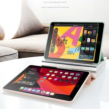 Trifold Smart Case For iPad 7. paaudzes 2019 Auto Sleep/Wake Viegls Stāvēt Segtu Būtiska iPad 10.2 gadījumā,+Plēve+Pildspalva