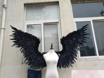 Elegants balts melns zelts lielu spalvu spārni T-posms modelis skatēs liecina, spārni aksesuārus puse rezultāti liecina cosplay aksesuārus