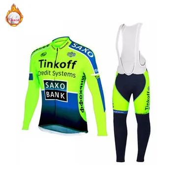 2021Cycling Apģērbu ar garām piedurknēm Ziemas Vīriešu Velosipēdu svīteri jaunā Komanda Tiņkovs saxo bank MTB velosipēds Ropa Ciclismo Cikla Sporta