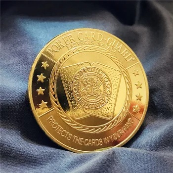 Zaļo Āboliņa Veiksmi Challenge Monētas, Zelta Monētas Modes Poker Kartes Aizsargs Žetonu Žetons Monētu Kolekcijas Ar Monētu Kapsula Dāvanu