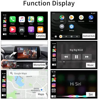 Carplay Android Auto Bezvadu Apple Carplay Audi A5 S5 Q5 Auto Savienojumu Atbalstu IOS14 Sers Kartes Mūzikas Mirrorlink Airplay