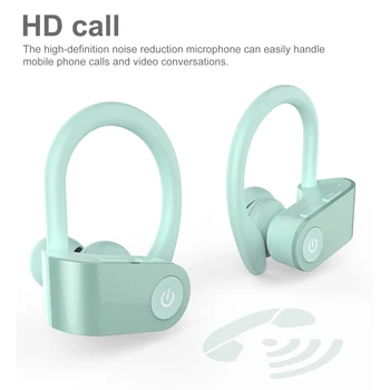 TWS Austiņas Uzlādējamais Bezvadu Bluetooth 5.0 Dinamisku In-ear Austiņu ar Auss Cilpu, Earbuds Bezvadu Austiņas Ar Mic