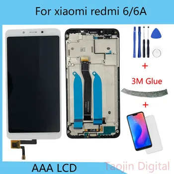 Original LCD XIAOMI Redmi 6A LCD Displejs, Touch Screen, Lai Redmi 6 Displeja Digitizer Par Redmi 6 LCD Displejs, Touch Screen