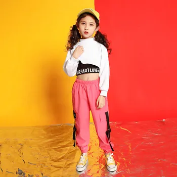 Meitenes boutique apģērbs, Bikses Meitenēm 4 6 8 10 12 14 Gadiem jazz hip hop deju tērpi pavasara Rudens drēbes meitenei