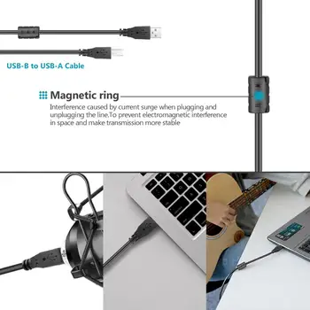 Neewer USB Mikrofonu Komplekts 192KHz/24Bit Plug&Play Cardioid Kondensatora Mikrofons ar Monitoru Austiņas, Putu Cepurīti, Konsoles statni
