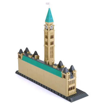 Wange 4221 Pasaules Arhitektūras Sērijas Kanādas Parlamenta Ēkas Modelis, Salikts Celtniecības Bloki, Rotaļlietas, Childen