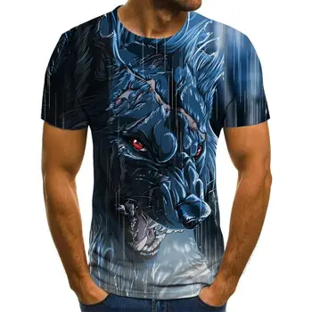Vasaras Modes Karstā Pārdošanas 3D Iespiests T-Krekls Vīriešu T-Krekls ar Īsām Piedurknēm Gadījuma Vīriešu Modes Augstas Kvalitātes Apģērbs ar Īsām Piedurknēm Augšu