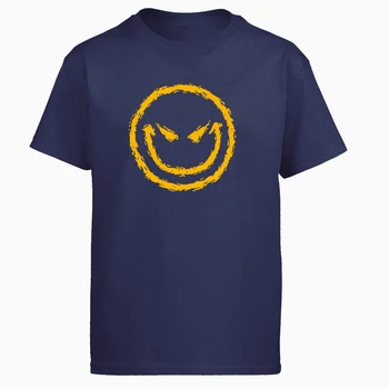 Pieaugušo Ļauno Smaidiņu Sejā Karikatūra Vīriešu T 2020. Gada Vasaras Harajuku Vīriešu T Kreklu, Kokvilnas Augstas Kvalitātes Īsām Piedurknēm Ar Apaļu Kakla T-Krekls