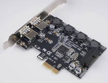 ORICO 2 Port USB 3.0 PCI-E Express card PCIE, lai USB3.0 hub 19pin Priekšējā saskaras Paplašināšanas Karti 5Gbps Super ātrgaitas Adapteris
