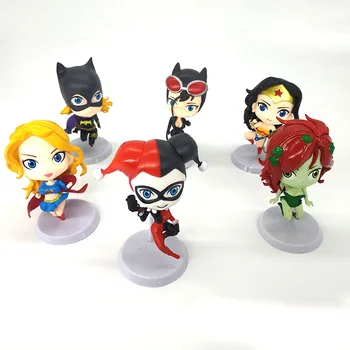 6pcs/set Superheroes, Anime Figūras Indes Efeja PVC Darbības Rādītāji Figūriņas Kolekcionējamus Lelles Rotaļlietas Bērniem