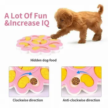 Suns Puzzle Rotaļlietas Palielināt IQ Interaktīvās Slow Food Padeves Barošanas Bļoda Pet Suņiem Mācību Spēles padeve Mazu Suņu Kucēnu