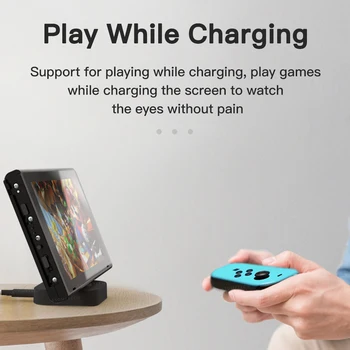 Tipa-C USB Lādētāju Stāvēt Nintendo Slēdzis Uzlādēšanas Doka Staciju Atbalsta Turētājs Compact Spēļu Piederumi USB C Tālruņa Lādētāju