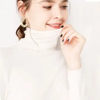 2020Autumn ziemas drēbes Sievietēm Jaunu Kašmira Džemperis Sieviete Trikotāžas Džemperis Modes augstu uzrullētu apkakli Sievietēm Brīvs Džemperis Džemperis Sievietēm