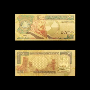 RH 5gab/Daudz 20 50 100 200 500 Arābu Zelta Banknošu 24K Zeltu, Viltus Papīra Naudu, lai Kolekcija Euro Banknošu Komplekti