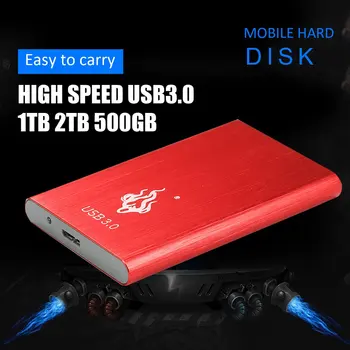 USB 3.0 2TB 1TB Ārējais Cietais Disks Disks HDD 2.5