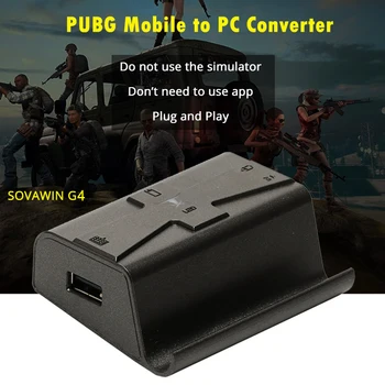 Sovawin G4 PUBG Kontrolieris Mobilo Kontrolieri Bluetooth Spēļu Tastatūra, Pele Converter Vadu Tālruņa Gamepad Android iPhone