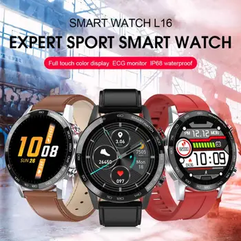 L16 Smart Skatīties Sirdsdarbības Fitnesa Tracker Pulksteņi Vīriešu Un Sieviešu Asins Spiediena Monitoru, Ūdensizturīgs Sporta Smartwatch Bluetooth 5.0