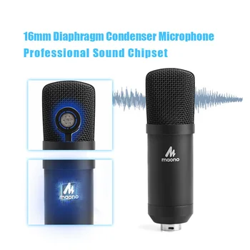 MAONO AU-A03 Kondensatora Mikrofons Profesionālās Podcast Studio Mikrofons Audio 3,5 mm Datora Mikrofons priekš Karaoke Spēļu Ierakstu