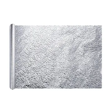 Premium Alumīnija Folijas Sienas Papīrs pašlīmējošās Backsplash Siltuma Virtuves Tapetes pašlīmējošās Tapetes DIY Sienas Uzlīmes