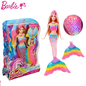 Sākotnējā Barbie Zīmolu Pasaku Sirēna Saģērbt Lelle Meitene Rotaļlietas, Dāvanu Komplekts Dzimšanas diena, Ziemassvētku Meitenes Atdzimis Rotaļlieta Dāvana Bērniem